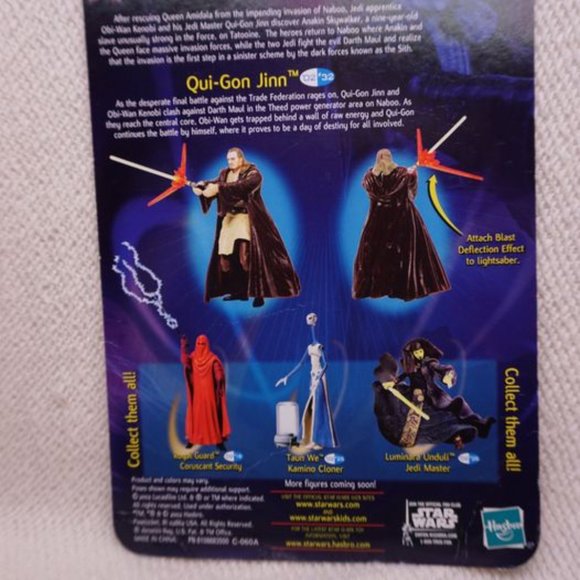 Star Wars 2002 Qui-Gon Jinn action figure - Picture 2 of 3
